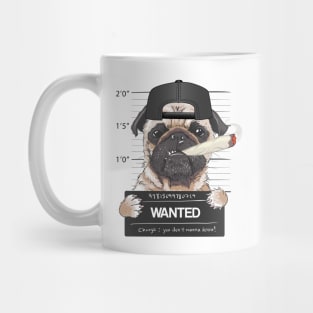 Wanted Pug Mug